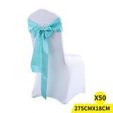 50x Satin Chair Sashes Cloth Cover Wedding Tiffany-1910113035981295616