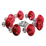 16 Pcs Red Crystal Knobs Diamond 40mm Large Red-1910113020873412608