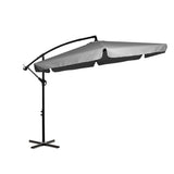 Mountview 3M Cantilever Umbrella Outdoor Grey Without Base-1910112909548195840
