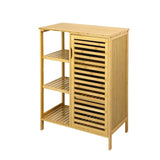 Levede  Bathroom Bamboo Storage Cabinet Natural-1917016713598210048