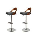 Levede 1x Kitchen Bar Stools Gas Lift Silver-1910113241103732736