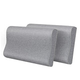 Dreamz Memory Foam Pillow Pillowcase Supprt Grey Rebound-1937319821079351296