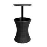 Levede Cooler Ice Bucket Table Bar Outdoor Black-1919892869053812736
