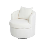 Levede Fleece Swivel Chair-1910112200782123008
