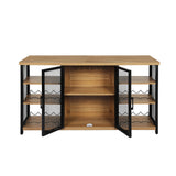 Levede Bar Cabinet Buffet Sideboard Oak-1917016727355527169