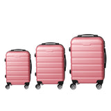 Slimbridge 3PC Luggage sets Suitcase Rose Gold-1919892861734752257