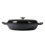 3.5L Enamel Dutch Oven Pan in Black Colour-1910113168806514689
