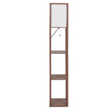 EMITTO LED Floor Lamp with Storage Shelf Brown-1910112865071796225