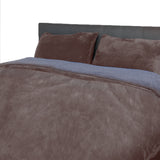 Two-sided Bedding Quilt Cover Flannel Taupe Super King-1910113192261062657