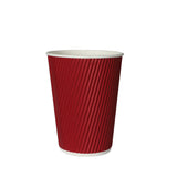 200 Pcs 16oz Disposable Takeaway Coffee Red-1910113173139230721