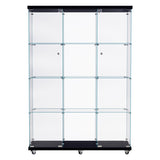 Stacked 169cm Tall Glass Display Cabinet 4 Tier-1917016714055389185