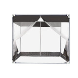 Dreamz Mosquito Bed Nets Foldable Canopy Square Grey-1910112871577161729