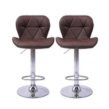 Levede 2x Bar Stool Swivel Gas Lift Brown-1919892920559865857