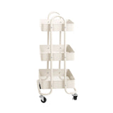 Levede 3 Tiers Kitchen Trolley Cart White-1917016721869377537