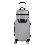 Slimbridge 2pcs 20"Travel Luggage Set Grey-1910112832352030721