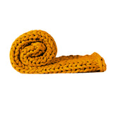Dreamz Knitted Weighted Blanket Chunky Yellow Kids-1910113227451273217