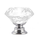 16 Pcs Clear Crystal Knobs Diamond 40mm Large Transparent-1910113021074739201