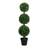 Lambu Artificial Triple Ball Boxwood Trees-1937319807183622145