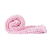 Dreamz Knitted Weighted Blanket Chunky Pink Queen 9KG-1910113227749068801