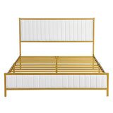 Levede Metal Bed Frame Under Bed Storage Queen Beige-1937319810392264705