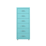 Levede 6 Drawer Office Cabinet Drawers Turquoise-1922897593680138241