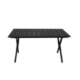 Levede Folding Camping Table Portable Black-1910112917056000001