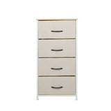 Levede Storage Cabinet Tower Chest Beige-1917016725791051777