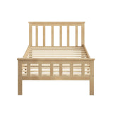 Levede Wooden King Single Bed Frame Nature Natural-1910113206089682945