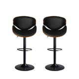 Levede 1x Bar Stools Gas Lift Kitchen Black-1910113239631532033