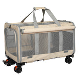 Pawz Pet Carrier 4 Wheel Portable Rolling Foldable-1937319817166065665