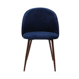 Levede 2x Dining Chairs Seat French Navy-1910113283160018945