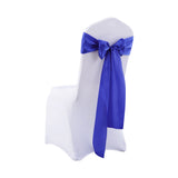 Multicoloured Chair Sashes Fabric Covers Navy-1910113035809329153