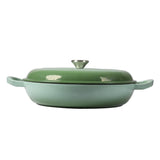 TOQUE 3.5L Enamel Dutch Oven Pan in Green Colour-1910112821052575745