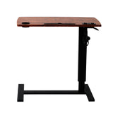 Levede Mobile Standing Desk Foldable Brown Fold-1910113012719685633