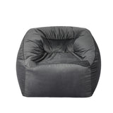 Marlow Bean Bag Chair Cover Soft Velvet Dark grey-1910113190088413185