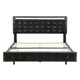Levede  Floating Bed Frame Double with Headboard LED Lights Mattress Base-1937319784794427393