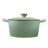 TOQUE 4L Enamel Dutch Oven Pot in Green Colour-1910113168475164673