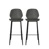 Levede 2x Bar Stool Barstools Counter Grey-1910113299538776065