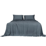 Dreamz 4pcs Queen Size 100% Bamboo Bed Sheet Set in Charcoal lColour-1910113201975070721