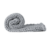 Dreamz Knitted Weighted Blanket Chunky Grey Kids-1910113227119923201