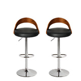 Levede 1x Kitchen Bar Stools Gas Lift Silver-1910113241103732737