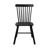 Levede 2x Dining Chairs Kitchen Winsor Black-1910113281712984065