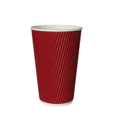 1000 Pcs 16oz Disposable Takeaway Coffee Red-1910113173768376321