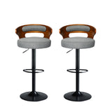 Levede 1x Kitchen Bar Stools Gas Lift Grey-1910113240189374465