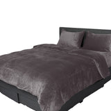 Quilt Cover Bedding Flannel Super King Silver-1910113193942978561