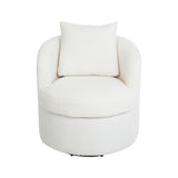 Levede Fleece Swivel Chair-1910112200782123009