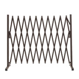 Garden Security Fence Gate Gate Metal Brown-1910113188955951105