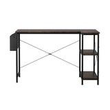 Levede L Shaped Computer Desk Corner Desk Brown-1937319785532624897