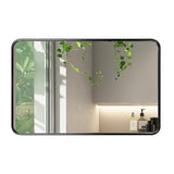 Yezi Wall Mirror Rectangle Bathroom Black-1910112987293814785