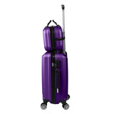 Slimbridge 2pcs 20"Travel Luggage Set Purple-1910112832662409217